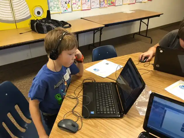 Student learning to code