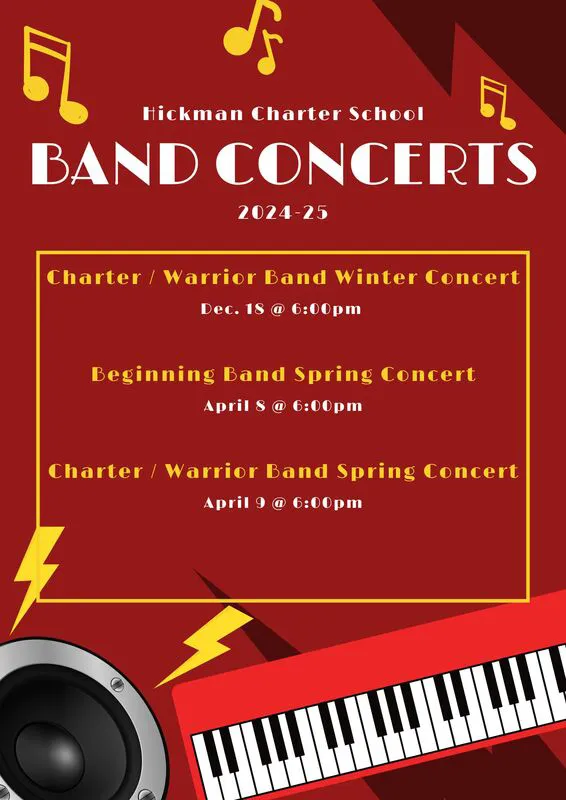 Band Concerts flyer 2024-25