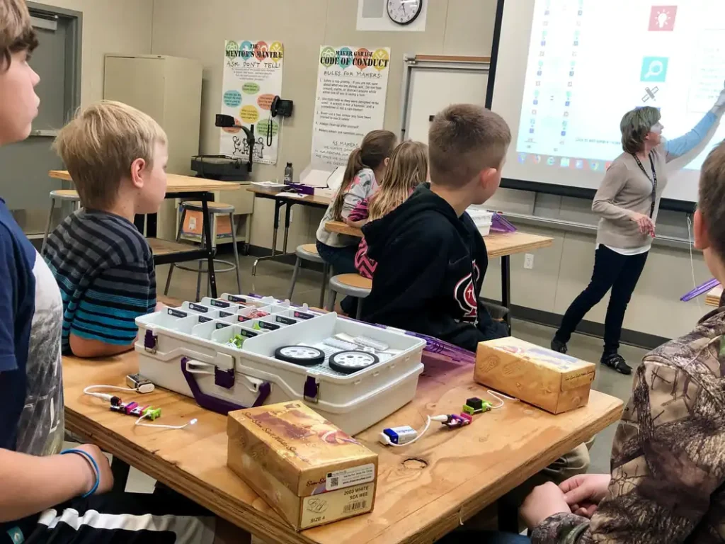 Students in class