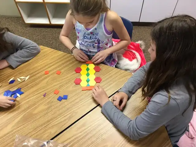 Students working on a project